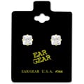 Ear Gear Gold 566 Cubic Zirconia 6*6mm