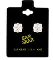 Ear Gear Gold 567 Cubic Zirconia 7*7mm