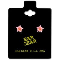 Ear Gear Gold 576 Star Zirconia 5mm