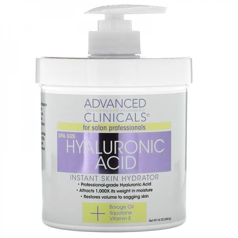 Advanced Clinicals Hyaluronic Cream 454g