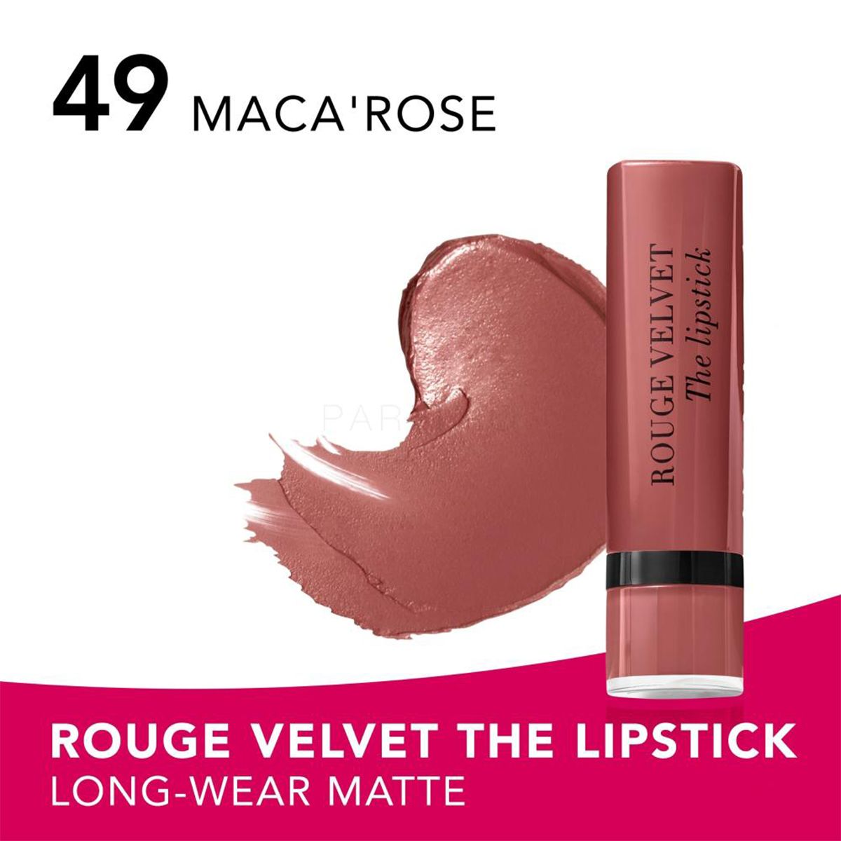 Bourjois Paris Rouge Velvet The Lipstick - 49 Maca Rose