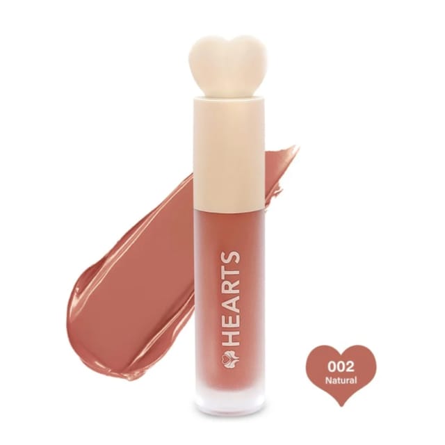 Hearts Liquid Matte Lipstick - 002 Natural