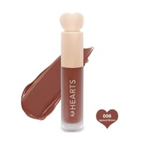 Hearts Matte Liquid Lipstick - 006 Apricot Brown