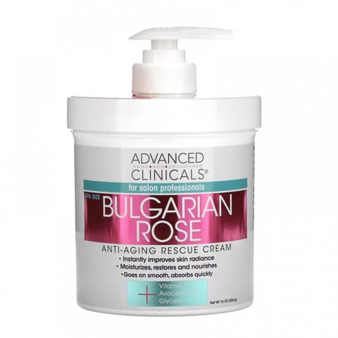 Advanced Clinicals Rose Cream  454 g