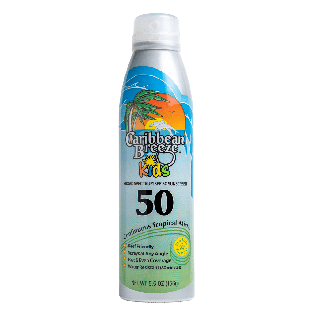Caribbean Breeze kid Sunscren Spry SPF50
