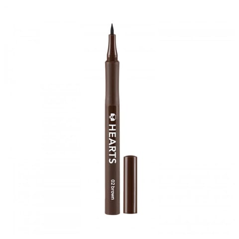Hearts Liquid Eyebrow Pencil Dark Brown 02