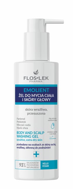 EMOLIENT Body Wash Gel Extra Dry 175 ML