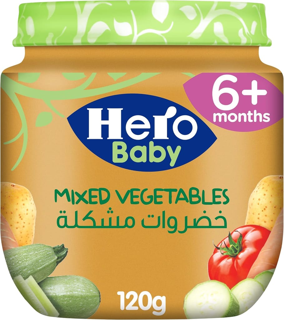 Hero Baby Jar, Mixed Vegetables, 125g