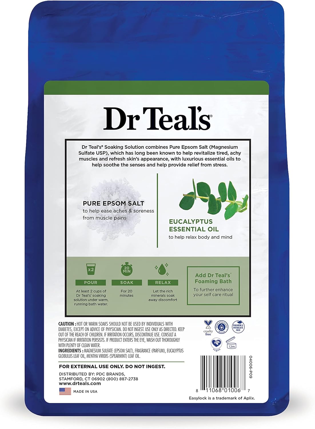 Dr Teal’S Salt Eucalyptus 1360G