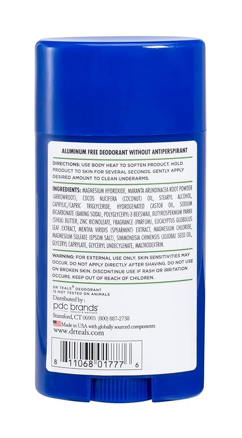 Dr Teal’S Deo Eucalyptus Almnum Free 75G