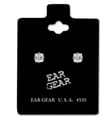 Ear Gear Silver 535 Cubic Zirconia 3*3mm