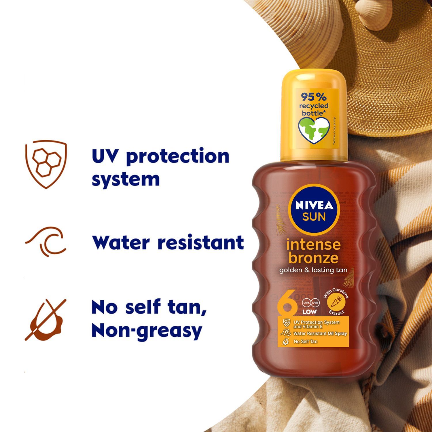 Sun Tanning Oil Spray Spf 6-200Ml