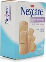 Sheer Water Resistant Bandages Assort 50Pcs/Box