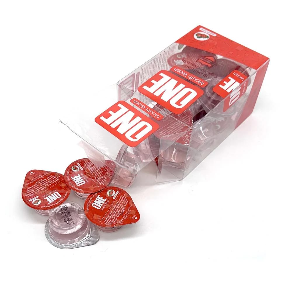 ONE MOUTH WASH STRAWBERRY  FLAVOR 20 CAP *15 ML