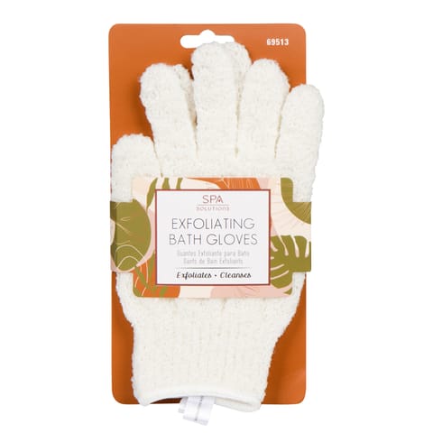 Cala Spa Exfoliating Bath Gloves - Cream