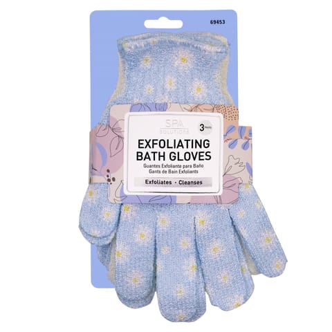 Cala Spa Exfoliating Bath Gloves 3 Pcs
