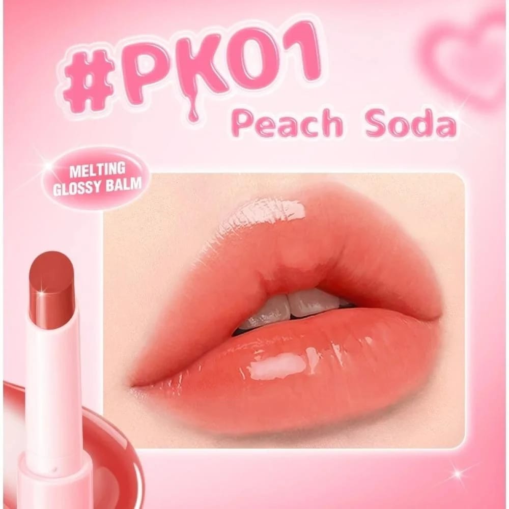 Pink Flash Shiny Balm PK01 Peach Soda