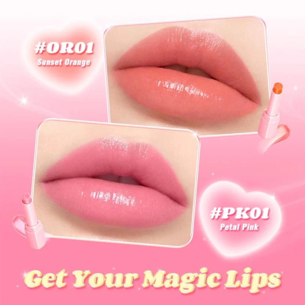 بينك فلاش جلوسي ليب بالم OR01 صانسيت اورانج