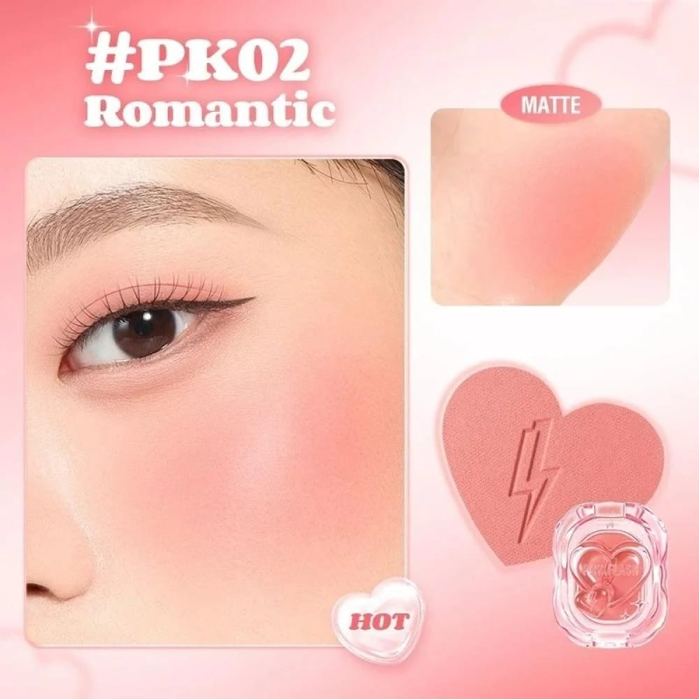 Pink Flash Blush PK02 Romantic ( Matte )