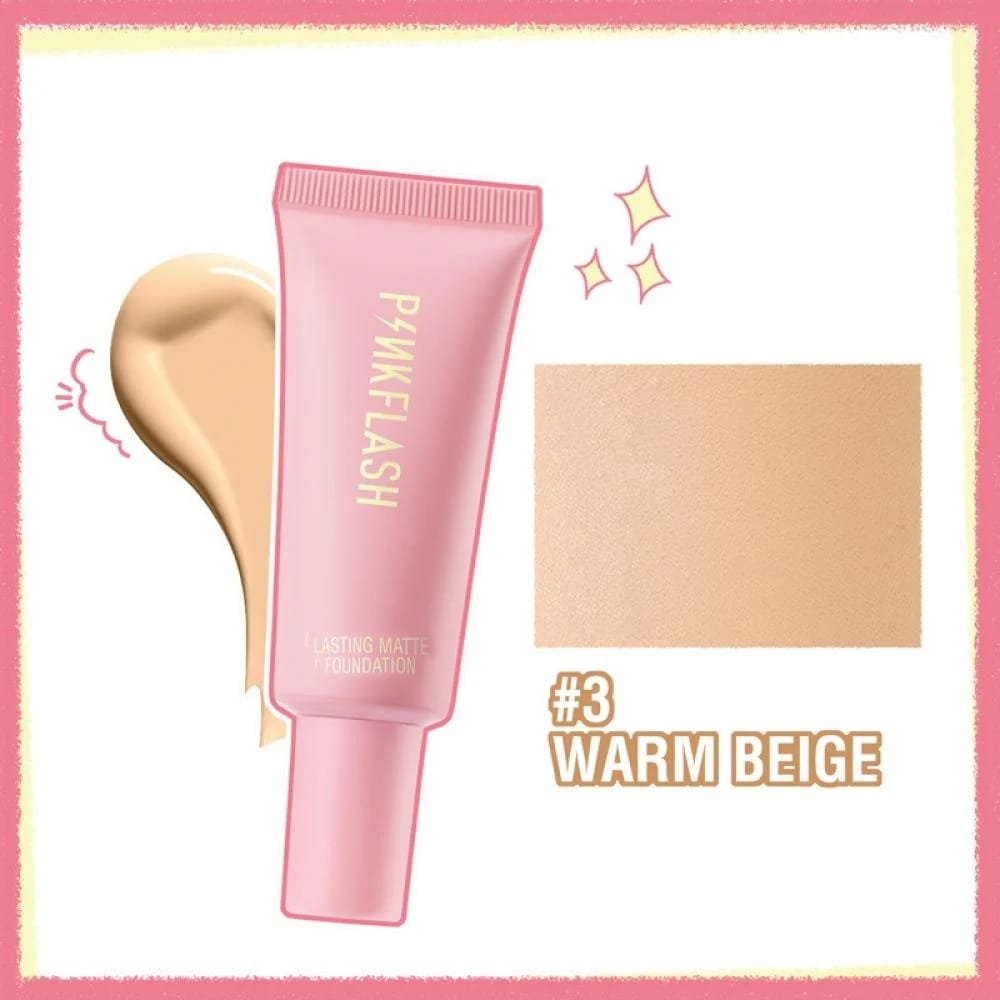 Pink flash matte foundation 03 Warm Beige