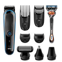 BRAUN MGK5080 BK/BLU +RZR WBOX