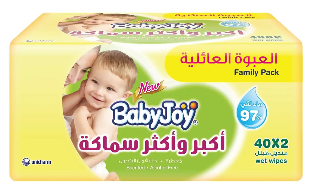 Babyjoy Wipes Scented 2x40 Family Pack