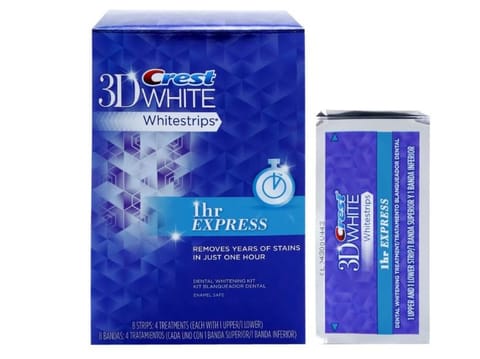 Crest 3D Whitestrips 1Hr Express 8 Strip