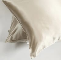 Aleena Pair Silk Pillowcases - Cream