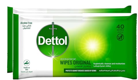 Dettol Skin Wipes ORG 40s (2+1)