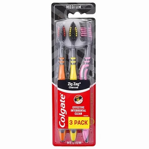 360 Optic White Toothbrush Medium, Multi Color