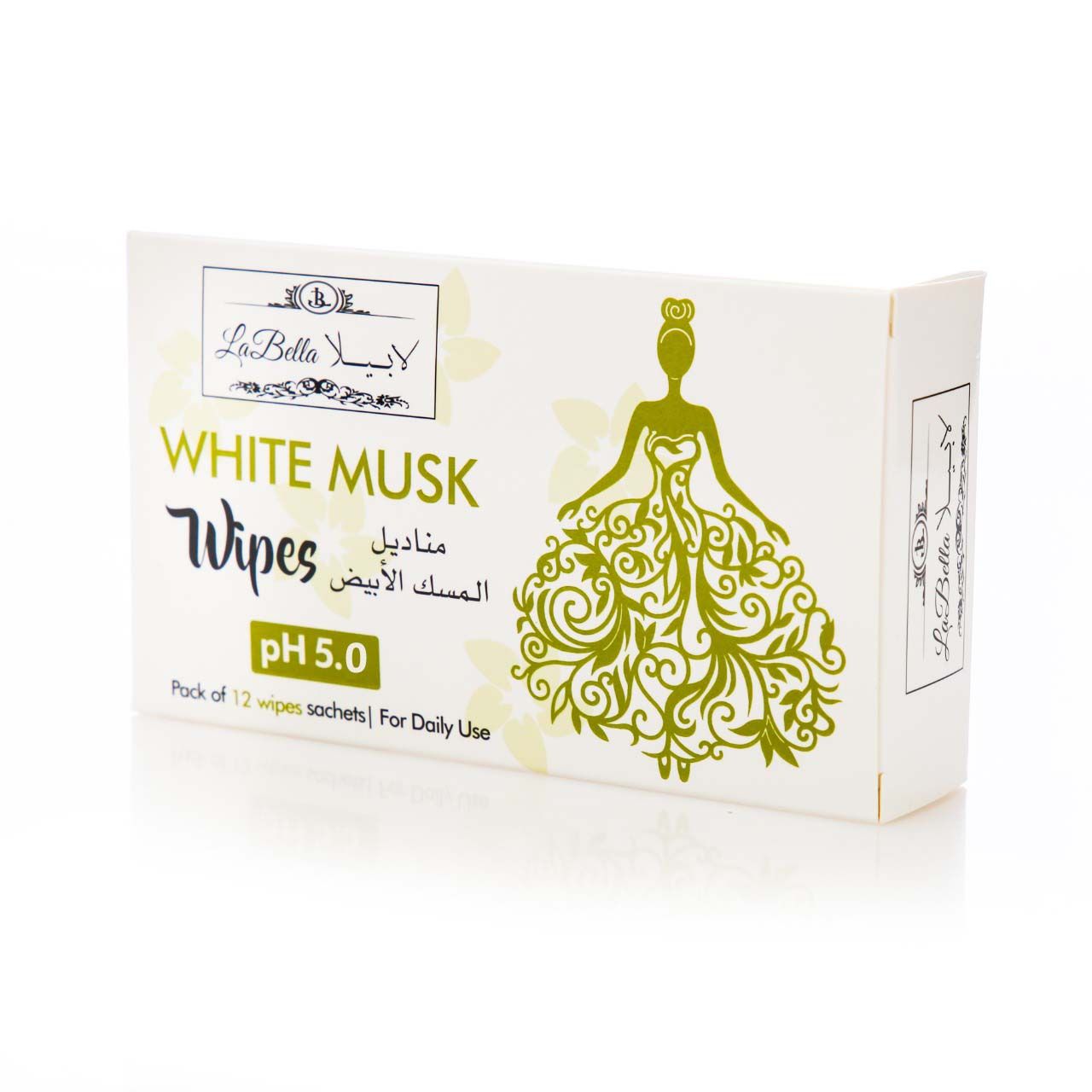 Labella White MUSK Wipes 12's Single