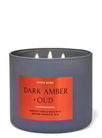 Bath & Body Works Dark Amber Oud Scented Candle 411 G