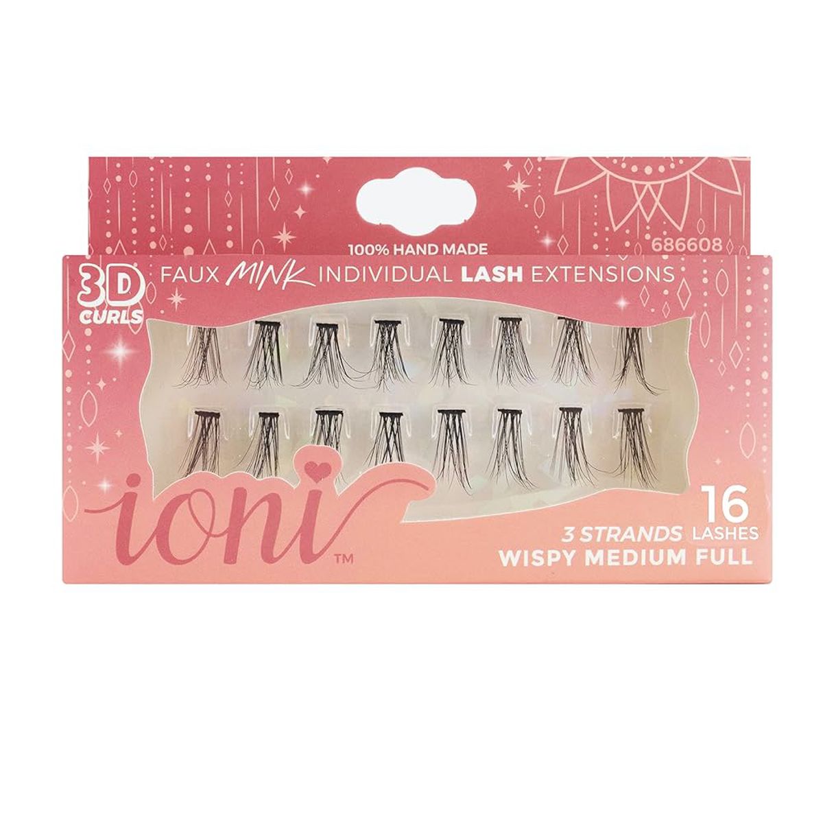 IONI 3D Mink Individual Lashes - 686608