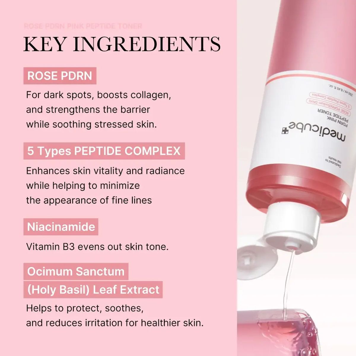 Medicube PDRN Pink Cica Toner 250ml
