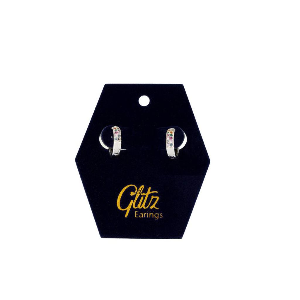 Glitz Earring - Max Color Circle Silver