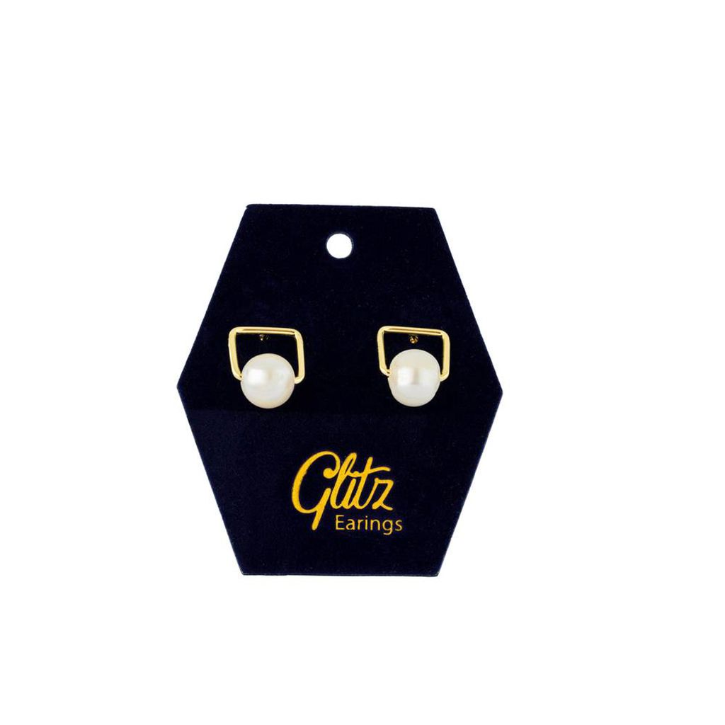 Glitz Earring - Pearl Gold