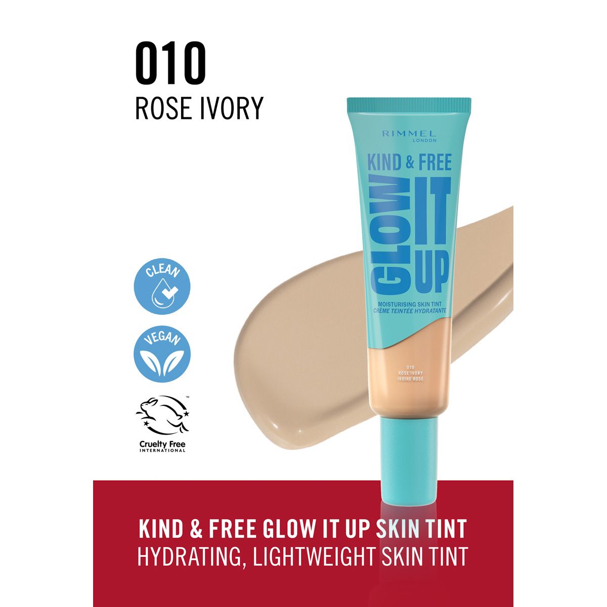 Rimmel K&F Glow It Up Skin Tint - 010