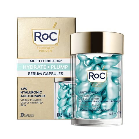 Roc MultiCorr Hyd+Plump Serum Cap 30Ct