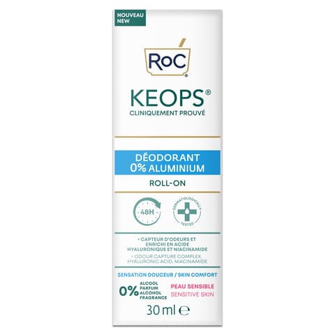 Roc Keops Deo Roll-On 0% Aluminum