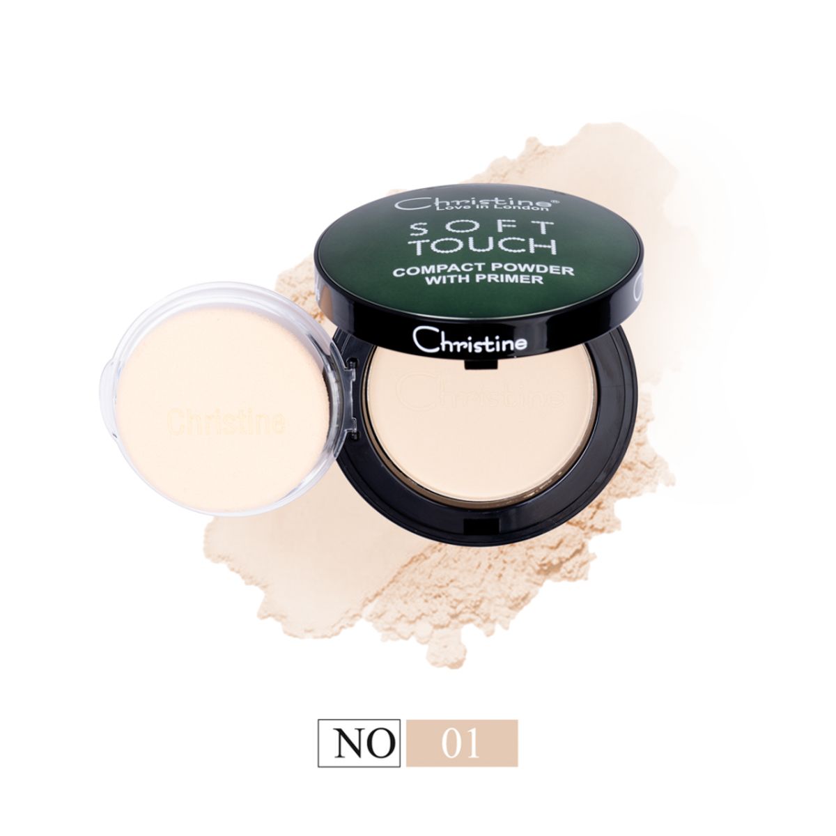 Christine Soft Toch Compact Powder - 01
