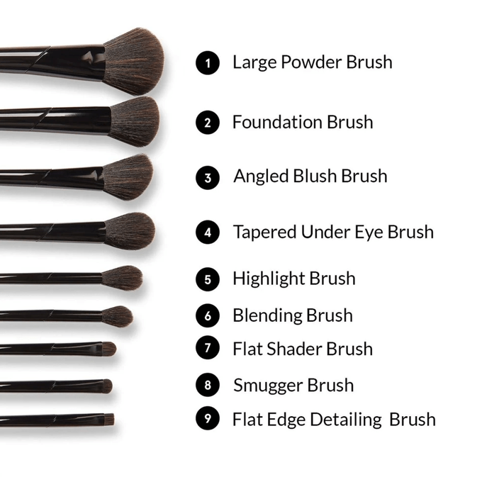 BH Cosmetics Nazanin Kavari Makeup Brush Set - 10 pieces