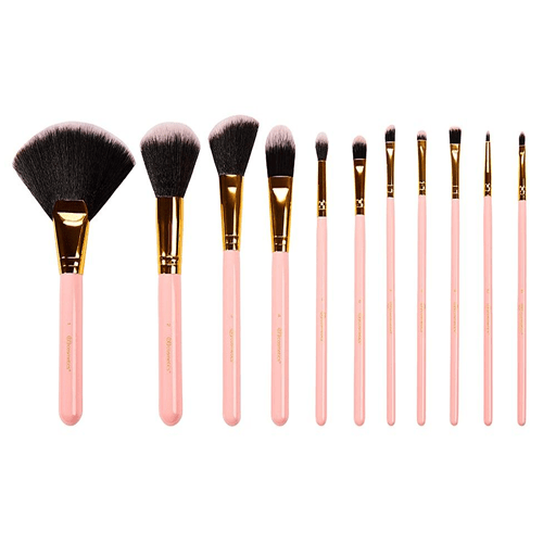 BH Cosmetics Pink Dot Collection 2 Brush Set - 11 Brush