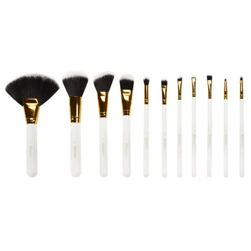 BH Cosmetics White Dot Collection Brush Set - 11 Piece