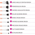 BH Cosmetics Rose Quartz Brush Set - 9 Pieces