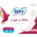 Sofy Clean & Pure Unscented Long  72 Pcs