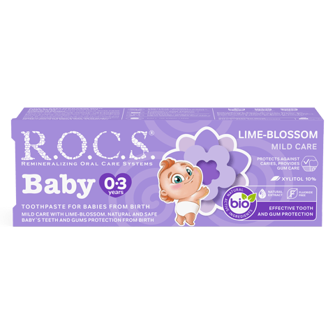 ‏R.O.C.S Toothpaste Baby Mild Care Lima Blossom 0-3 years