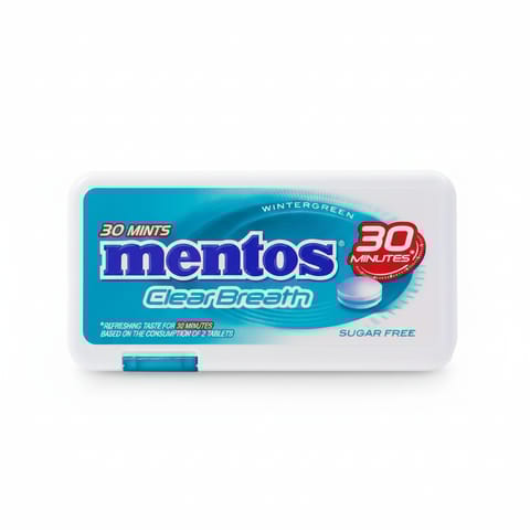 Mentos CB 30p Dispenser Wgreen 12x12 MEA