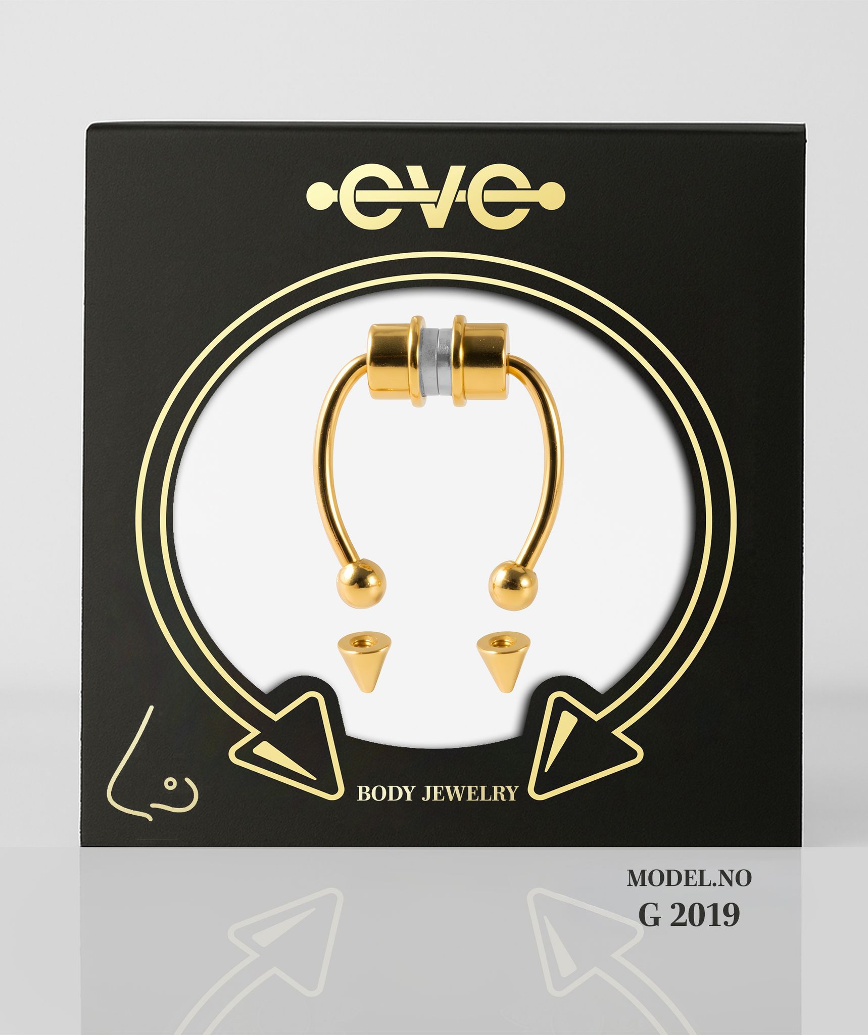 إيف بيرسنج أنف ذهبى  -موديل رقم G 2019