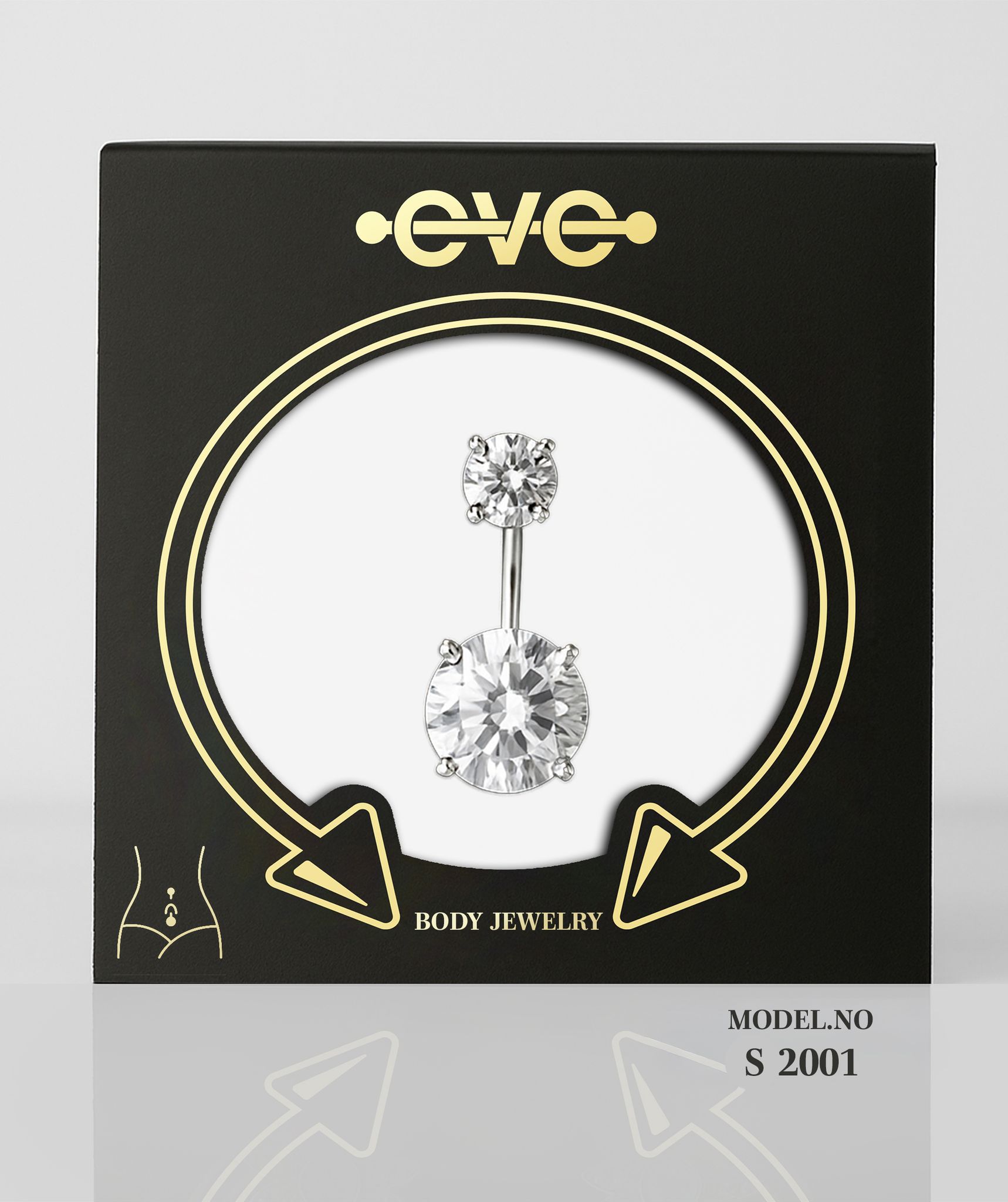 إيف بيرسنج سرة فضى  -موديل رقم S 2001