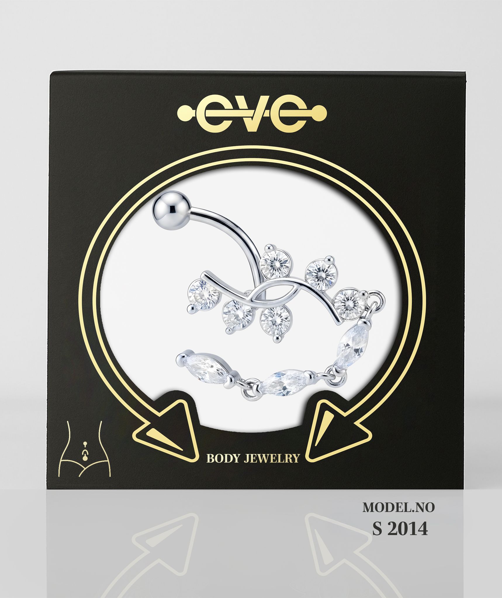 EVE Piercing SILVER - S 2014 Belly